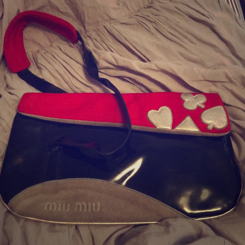 Miu Miu clutch poker bag